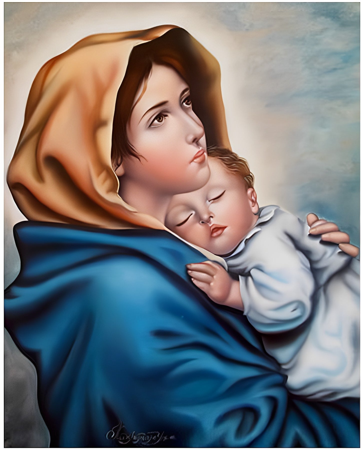 Mother and Child Paint by Numbers
