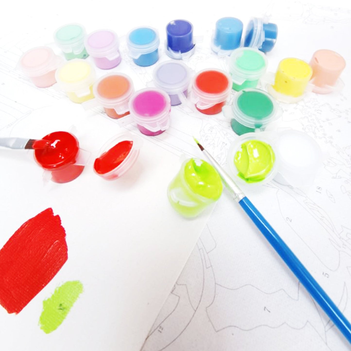 Human Face Paint by Numbers
