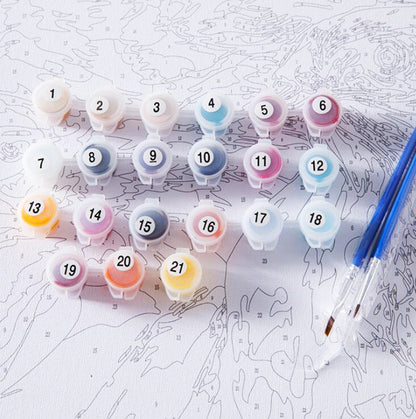 Woman Covering Mouth Paint By Numbers