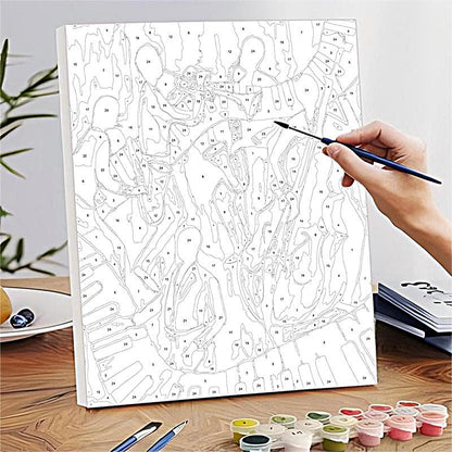 Abstract & Modern Art Paint by Numbers Reference Example