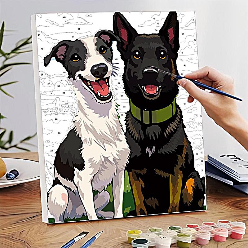 Tiere & Natur Malen nach Zahlen Referenzbeispiel