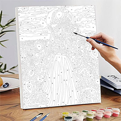 Peinture par numéros Fantaisie & Contes de fées - Exemple de référence