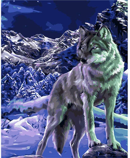 Wolf Paint by Numbers for Humans