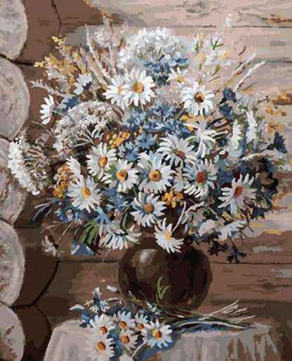 Chrysantheme Malen nach Zahlen