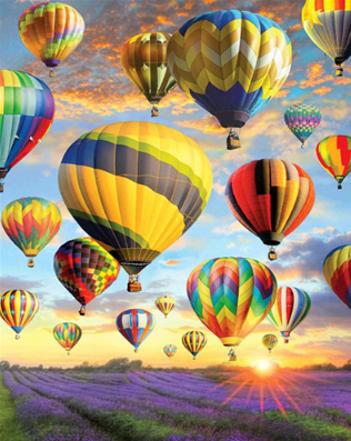 Montgolfière Peinture par Numéros