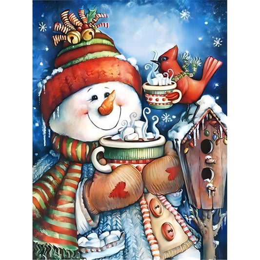 Bonhomme de neige Peinture par numéros