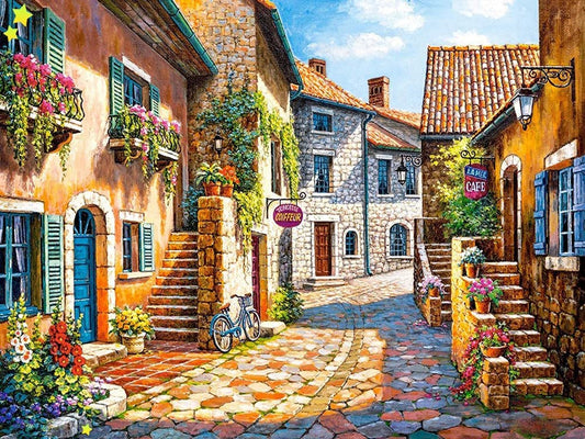 Rue de la ville    Peinture par numéros