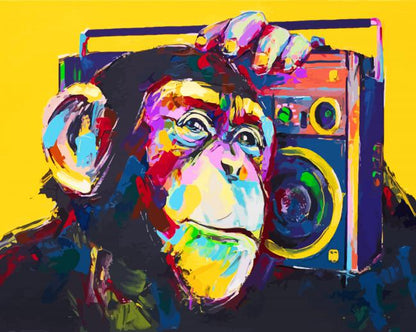 Chimpanzee Paint by Numbers