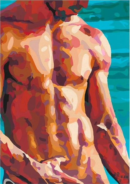 Man with Abs Paint by Numbers