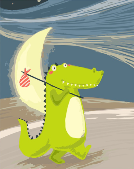 Little Dinosaur Paint by Numbers