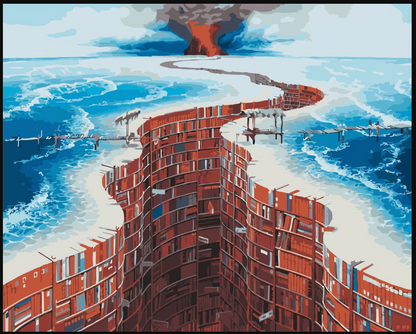 Plage   Peinture par numéros