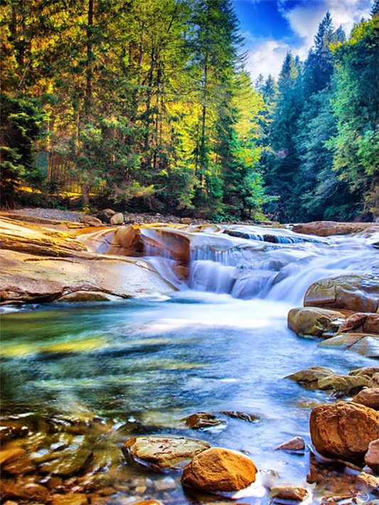 Rives de la rivière - Peinture par numéros
