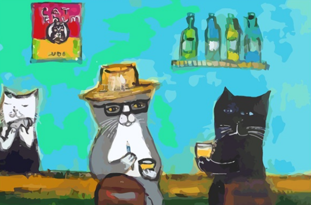 Peinture numérotée chat