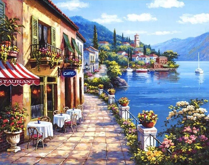 City by the Sea Paint by Numbers