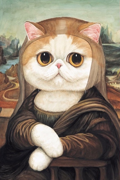 Mona Lisa Cat Paint by Numbers