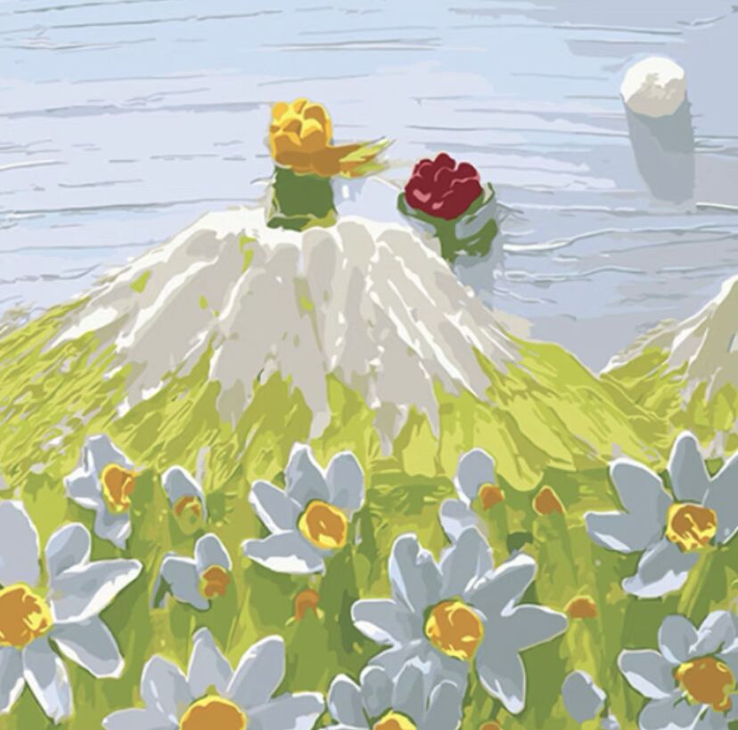 Petite marguerite  Peinture par numéros