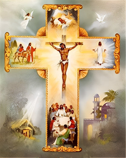 cross-stitch paint by numbers