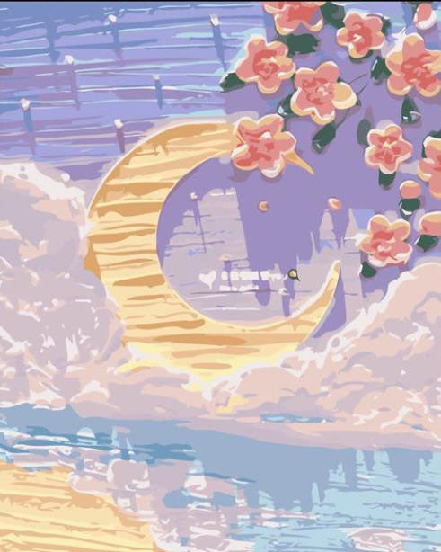 Moon Meadow Paint by Numbers