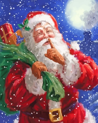 Paint by Numbers Mrs. Claus
