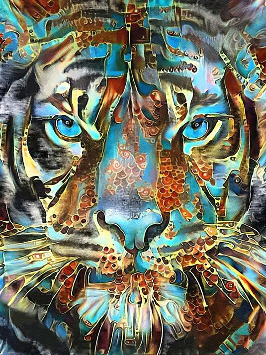 Tigre peinture par numéros
