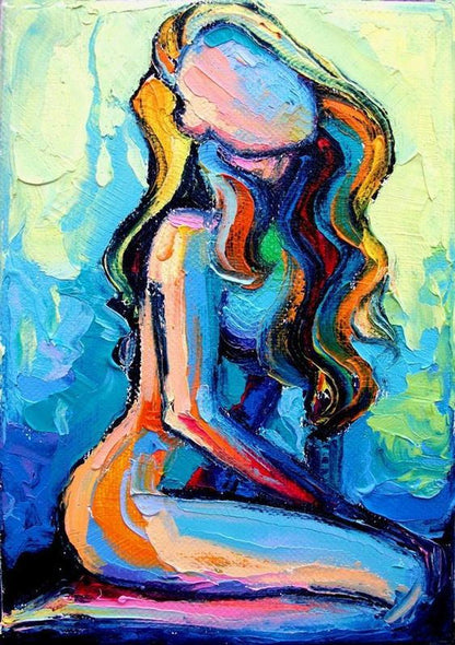 Peinture par numéros de femme nue