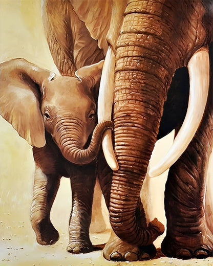 Éléphant Peinture par numéros