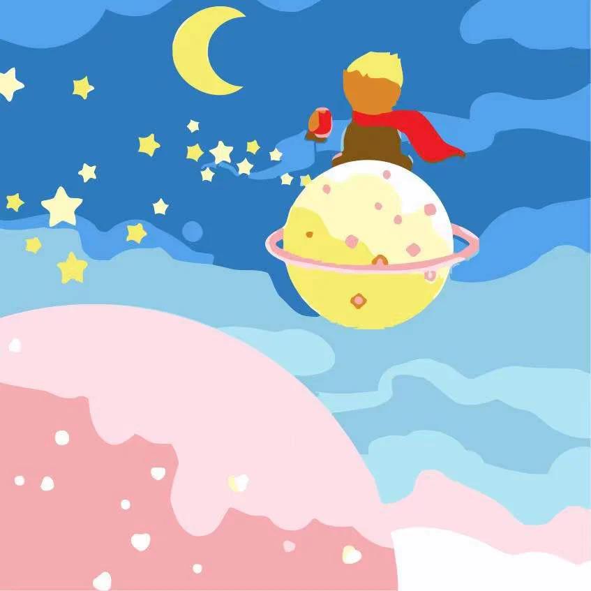 Moon Paint by Numbers