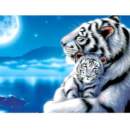 Tigre blanc - Peinture par numéros