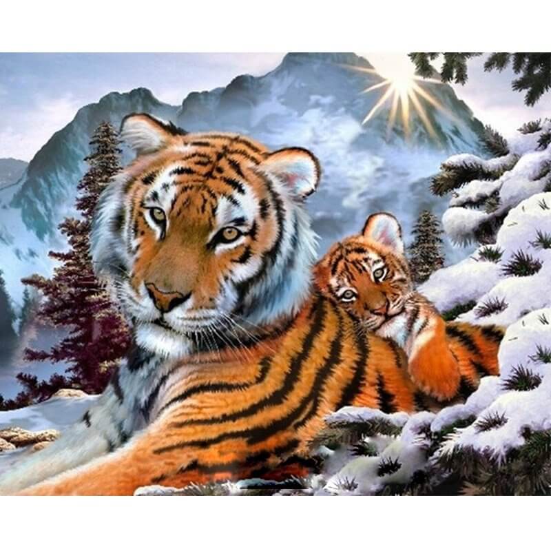 Tiger Paint by Numbers