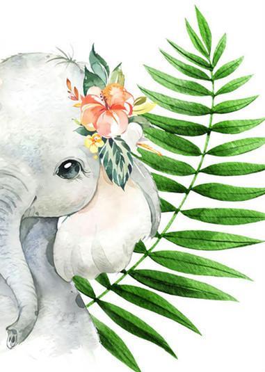 Elephant Paint by Numbers