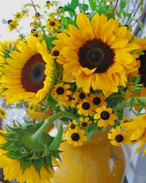 Sunflower Paint by Numbers