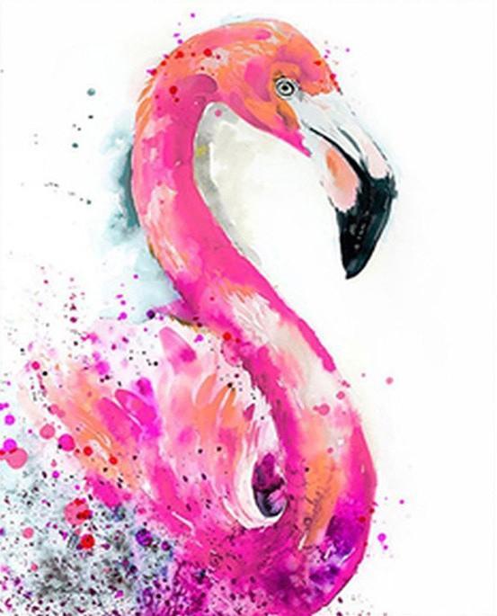 Paint by Numbers Pink Swan