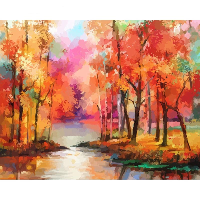 Forêt  Peinture par numéros