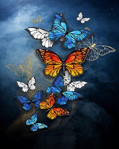 Butterfly Sea Paint by Numbers