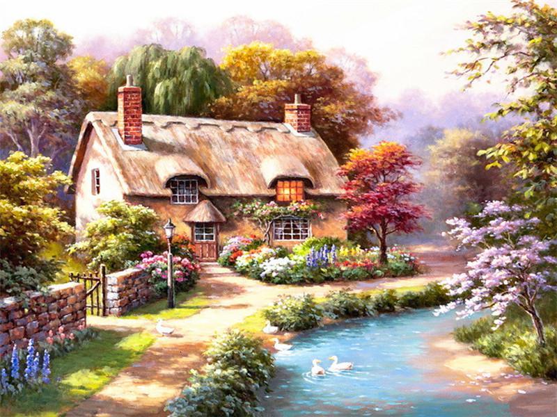 European Architecture Paint by Numbers