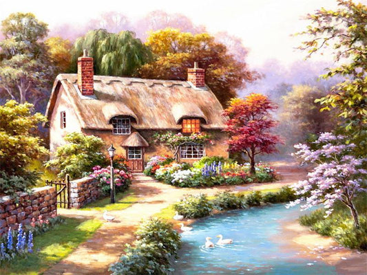European Architecture Paint by Numbers