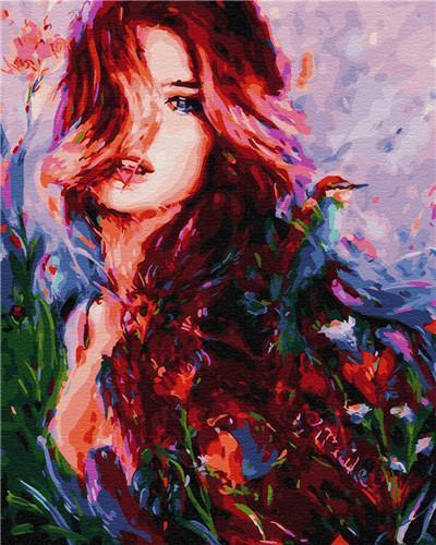 Woman in Painting  Paint by Numbers