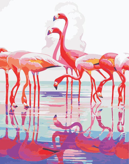 red swan Paint by Numbers