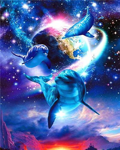 Peinture par numéros : Baleine fantastique