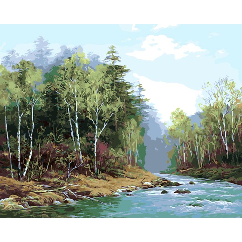 Wald  Malen nach Zahlen