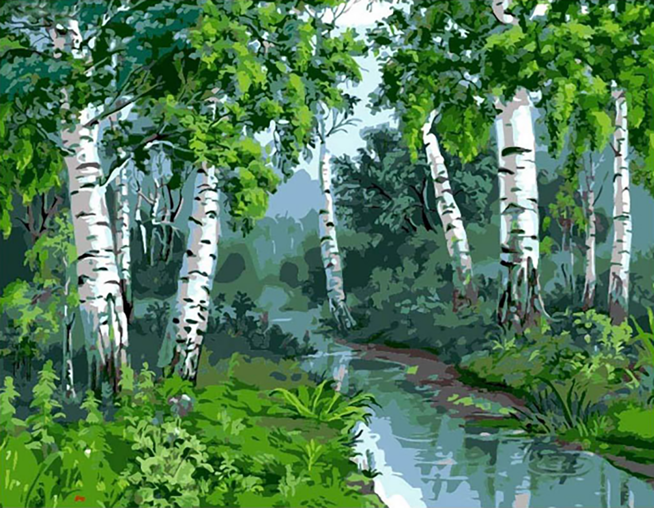 Forêt - Peindre par numéros