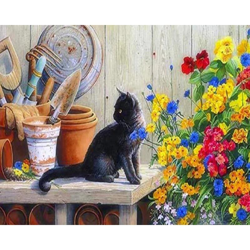 Cats and Cat Litter Paint by Numbers