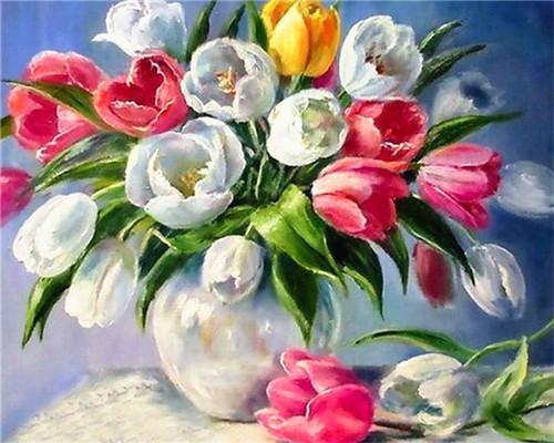 Fleurs  Peinture par numéros