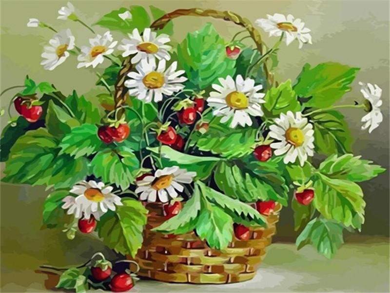 kleines Gänseblümchen   Malen nach Zahlen