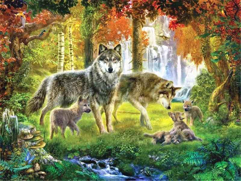 Wolf Paint by Numbers