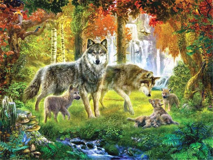 Wolf Paint by Numbers