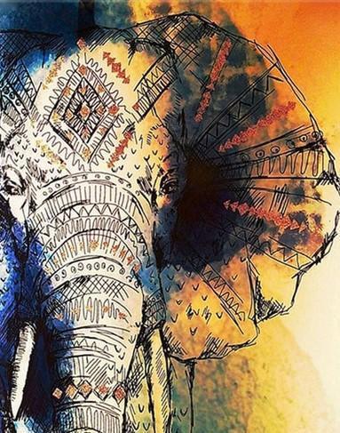 Elephant Paint by Numbers