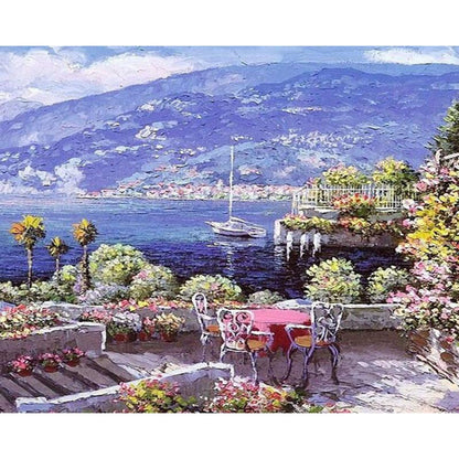 Scène au bord de la mer - Peinture par numéros