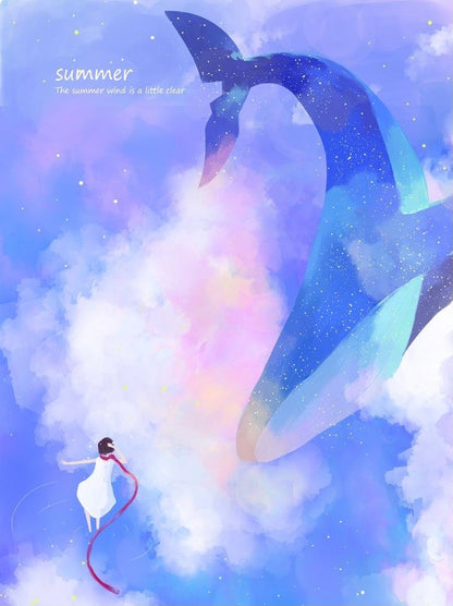 Fantasy Whale Paint by Numbers