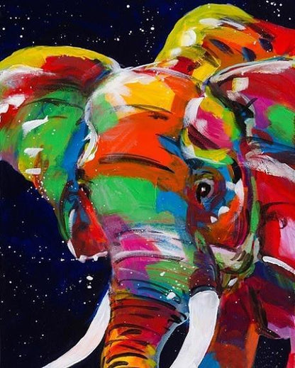 Elephant Paint by Numbers